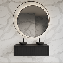 Wastafelmeubel 120cm Black Veneer⎢Gliss Heronimus⎢1 of 2 softclose lades