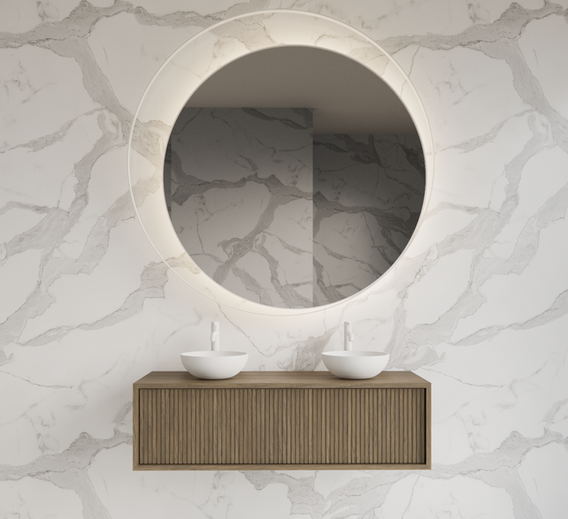 Wastafelmeubel 120cm Ash Gray⎢Gliss Heronimus⎢1 of 2 softclose lades Wastafelmeubel 120cm Ash Gray⎢Gliss Heronimus⎢1 of 2 softclose lades