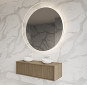 Wastafelmeubel 120cm Ash Gray⎢Gliss Heronimus⎢1 of 2 softclose lades Wastafelmeubel 120cm Ash Gray⎢Gliss Heronimus⎢1 of 2 softclose lades