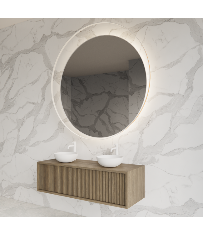 GLISS DESIGN Wastafelmeubel 120cm Ash Gray⎢Gliss Heronimus⎢1 of 2 softclose lades