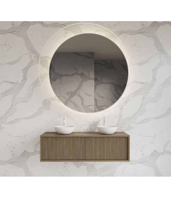 GLISS DESIGN Wastafelmeubel 120cm Ash Gray⎢Gliss Heronimus⎢1 of 2 softclose lades