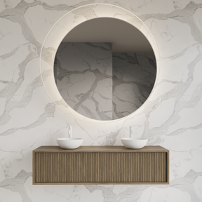 Wastafelmeubel 140cm Ash Gray⎢Gliss Heronimus⎢1 of 2 softclose lades