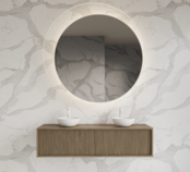 Wastafelmeubel 140cm Ash Gray⎢Gliss Heronimus⎢1 of 2 softclose lades Wastafelmeubel 140cm Ash Gray⎢Gliss Heronimus⎢1 of 2 softclose lades