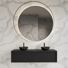 Wastafelmeubel 140cm Black Veneer⎢Gliss Heronimus⎢1 of 2 softclose lades