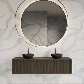 Wastafelmeubel 140cm Charcoal⎢Gliss Heronimus⎢1 of 2 softclose lades