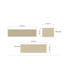 Wastafelmeubel 140cm Castle Brown⎢Gliss Heronimus⎢1 of 2 softclose lades