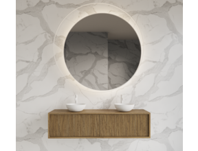 Wastafelmeubel 140cm Castle Brown⎢Gliss Heronimus⎢1 of 2 softclose lades
