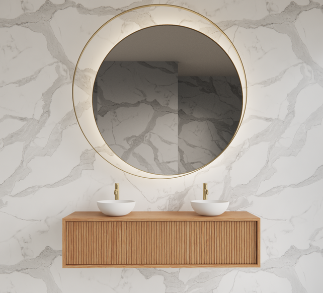 Wastafelmeubel 140cm Pure⎢Gliss Heronimus⎢1 of 2 softclose lades