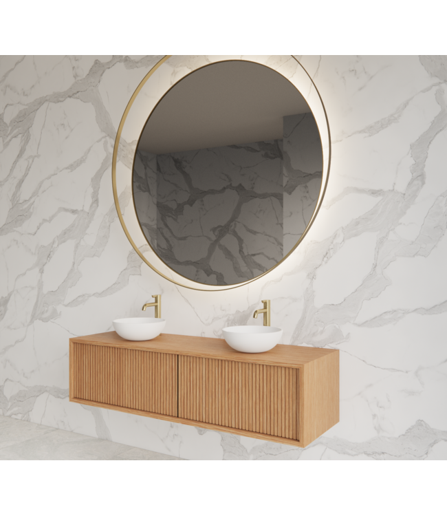 Wastafelmeubel 140cm Pure⎢Gliss Heronimus⎢1 of 2 softclose lades