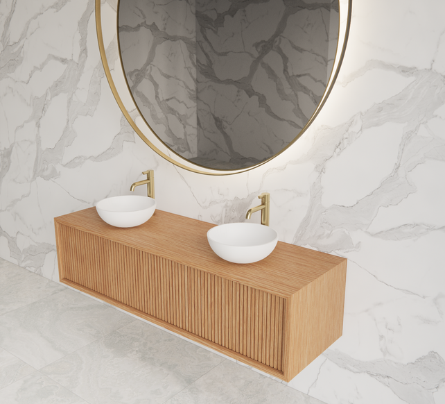 Wastafelmeubel 140cm Pure⎢Gliss Heronimus⎢1 of 2 softclose lades