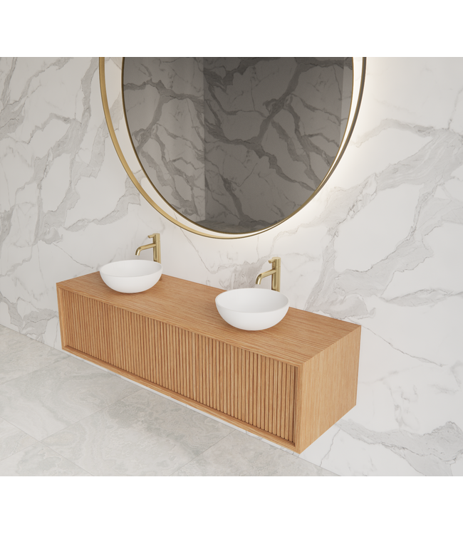 GLISS DESIGN Wastafelmeubel 140cm Pure⎢Gliss Heronimus⎢1 of 2 softclose lades