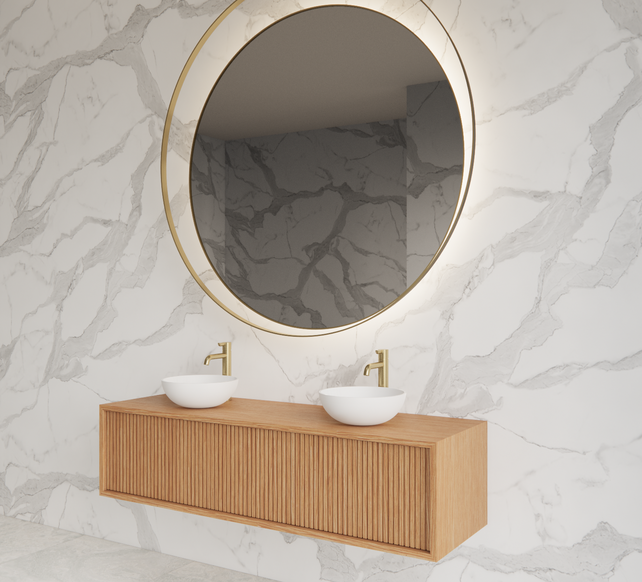 Wastafelmeubel 140cm Pure⎢Gliss Heronimus⎢1 of 2 softclose lades