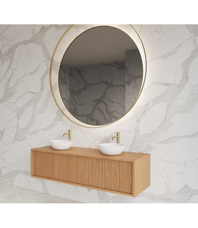 GLISS DESIGN Wastafelmeubel 140cm Pure⎢Gliss Heronimus⎢1 of 2 softclose lades