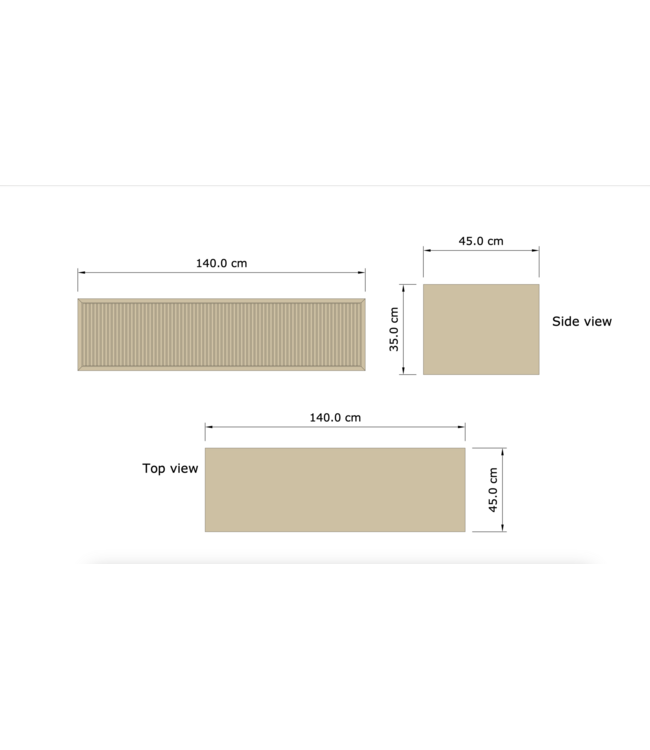 GLISS DESIGN Wastafelmeubel 140cm Walnut⎢Gliss Heronimus⎢1 of 2 softclose lades