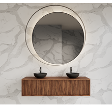 Wastafelmeubel 140cm Walnut⎢Gliss Heronimus⎢1 of 2 softclose lades