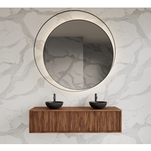 Wastafelmeubel 140cm Walnut⎢Gliss Heronimus⎢1 of 2 softclose lades