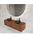 GLISS DESIGN Wastafelmeubel 140cm Walnut⎢Gliss Heronimus⎢1 of 2 softclose lades