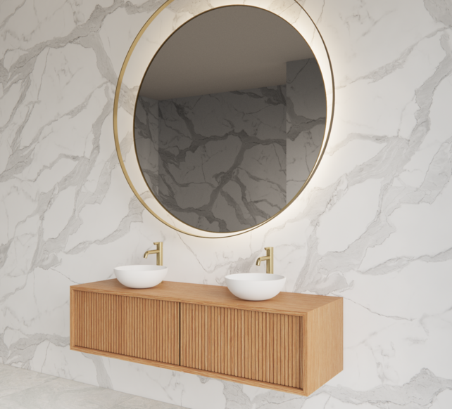 Wastafelmeubel 160cm Pure⎢Gliss Heronimus⎢2 softclose lades