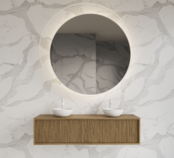 Wastafelmeubel 160cm Castle Brown⎢Gliss Heronimus⎢2 softclose lades