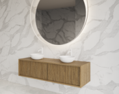 Wastafelmeubel 160cm Castle Brown⎢Gliss Heronimus⎢2 softclose lades