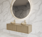 Wastafelmeubel 160cm Corn Silk⎢Gliss Heronimus⎢2 softclose lades