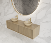 Wastafelmeubel 160cm Corn Silk⎢Gliss Heronimus⎢2 softclose lades