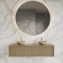 Wastafelmeubel 160cm Corn Silk⎢Gliss Heronimus⎢2 softclose lades