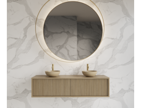 Wastafelmeubel 160cm Corn Silk⎢Gliss Heronimus⎢2 softclose lades