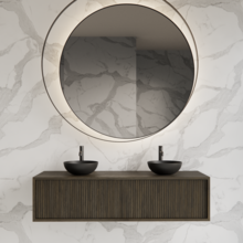 Wastafelmeubel 160cm Charcoal⎢Gliss Heronimus⎢2 softclose lades