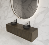 Wastafelmeubel 160cm Charcoal⎢Gliss Heronimus⎢2 softclose lades