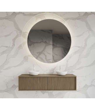 GLISS DESIGN Wastafelmeubel 160cm Ash Gray⎢Gliss Heronimus⎢2 softclose lades