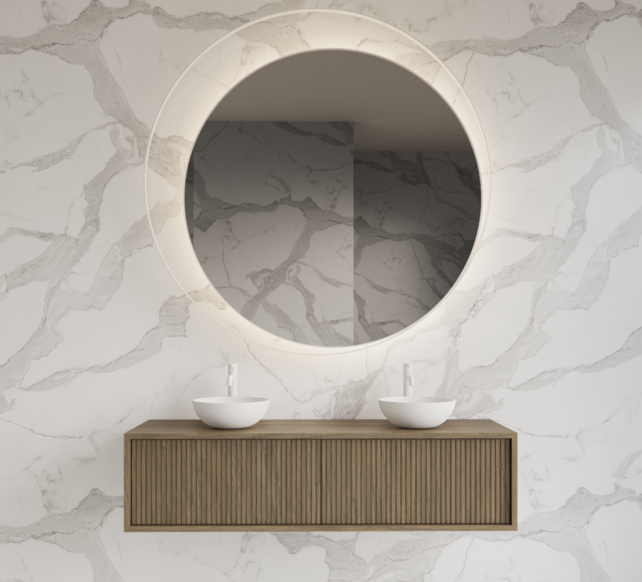 Wastafelmeubel 160cm Ash Gray⎢Gliss Heronimus⎢2 softclose lades Wastafelmeubel 160cm Ash Gray⎢Gliss Heronimus⎢2 softclose lades