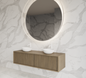 Wastafelmeubel 160cm Ash Gray⎢Gliss Heronimus⎢2 softclose lades Wastafelmeubel 160cm Ash Gray⎢Gliss Heronimus⎢2 softclose lades