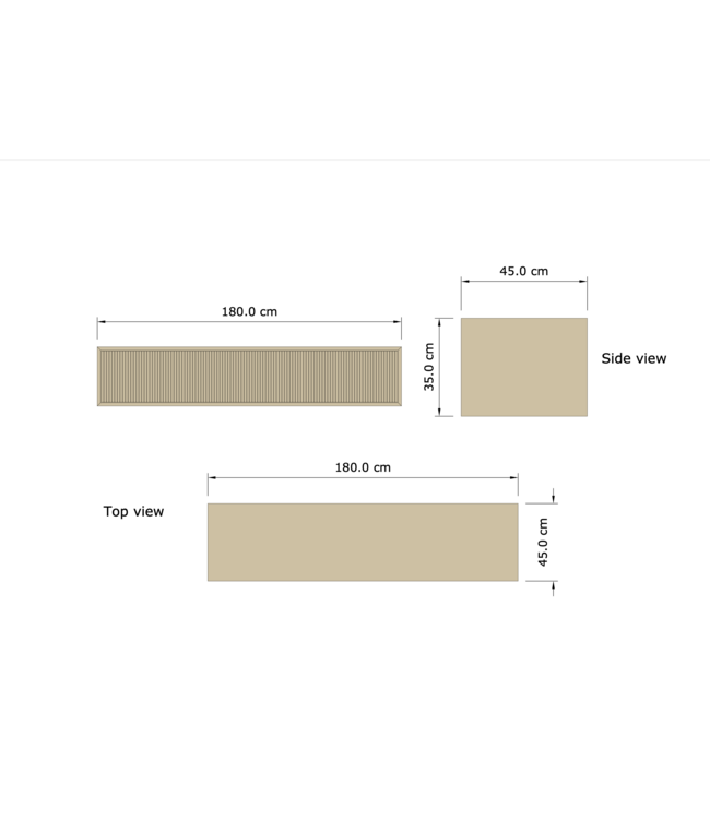 Wastafelmeubel 180cm Ash Gray⎢Gliss Heronimus⎢2 softclose lades