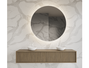 Wastafelmeubel 180cm Ash Gray⎢Gliss Heronimus⎢2 softclose lades