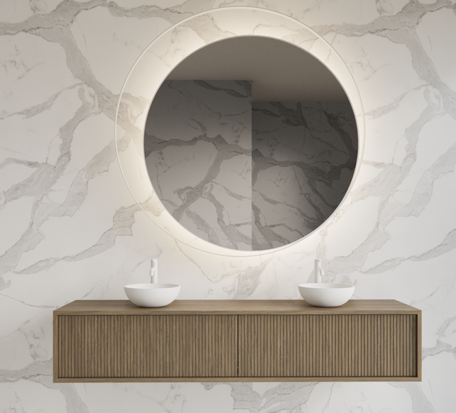 Wastafelmeubel 180cm Ash Gray⎢Gliss Heronimus⎢2 softclose lades