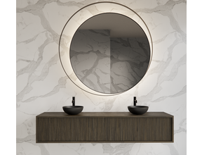 Wastafelmeubel 180cm Charcoal⎢Gliss Heronimus⎢2 softclose lades