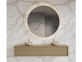 Wastafelmeubel 180cm Corn Silk⎢Gliss Heronimus⎢2 softclose lades