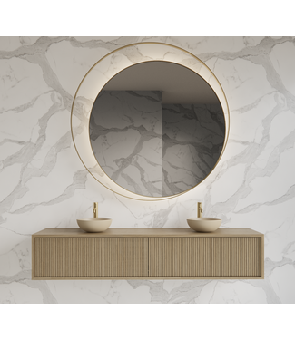 GLISS DESIGN Wastafelmeubel 180cm Corn Silk⎢Gliss Heronimus⎢2 softclose lades