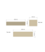 Wastafelmeubel 180cm Castle Brown⎢Gliss Heronimus⎢2 softclose lades