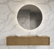 Wastafelmeubel 180cm Castle Brown⎢Gliss Heronimus⎢2 softclose lades