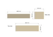 Wastafelmeubel 180cm Pure⎢Gliss Heronimus⎢2 softclose lades Wastafelmeubel 180cm Pure⎢Gliss Heronimus⎢2 softclose lades