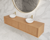 Wastafelmeubel 180cm Pure⎢Gliss Heronimus⎢2 softclose lades Wastafelmeubel 180cm Pure⎢Gliss Heronimus⎢2 softclose lades