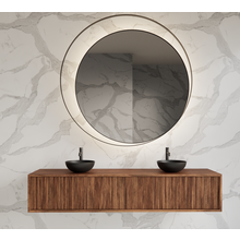 Wastafelmeubel 180cm Walnut⎢Gliss Heronimus⎢2 softclose lades