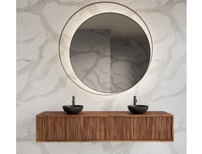 Wastafelmeubel 200cm Walnut⎢Gliss Heronimus⎢2 softclose lades