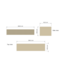Wastafelmeubel 200cm Castle Brown⎢Gliss Heronimus⎢2 softclose lades