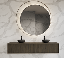 Wastafelmeubel 200cm Charcoal⎢Gliss Heronimus⎢2 softclose lades