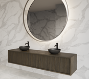 Wastafelmeubel 200cm Charcoal⎢Gliss Heronimus⎢2 softclose lades Wastafelmeubel 200cm Charcoal⎢Gliss Heronimus⎢2 softclose lades