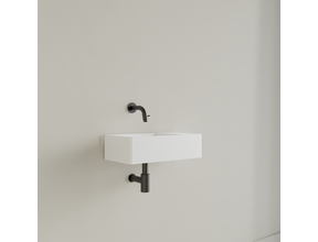 Fontein Toilet Glans Wit⎢Zonder Kraangat⎢Gliss Design Freya 40x22x10cm