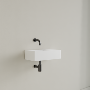 Fontein Toilet Glans Wit⎢Zonder Kraangat⎢Gliss Design Freya 40x22x10cm
